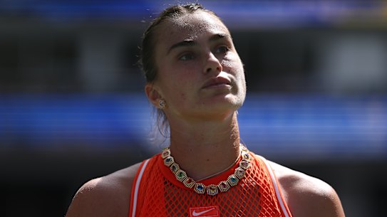 Sabalenka in action