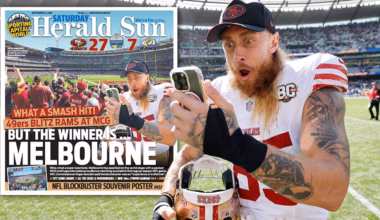 ‘We had blast getting the Dub at the G’: NFL star Kittle wowed by Melbourne