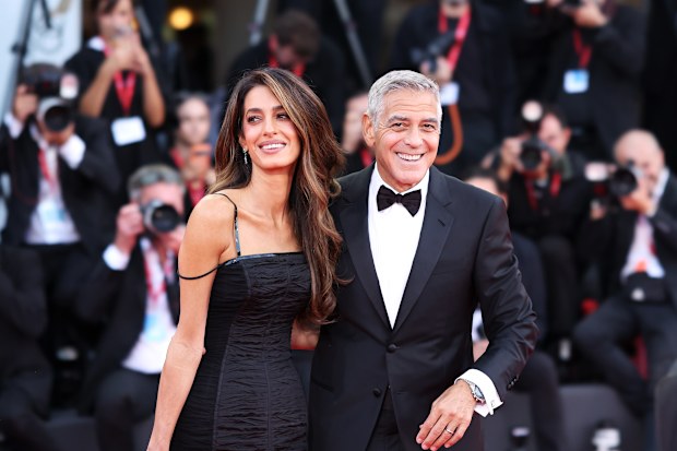 Amal Clooney and George Clooney attend the “Ink” Screening and 2026 Opening Red Carpet during the 83rd Venice International Film Festival at Sala Grande on September 02, 2026.