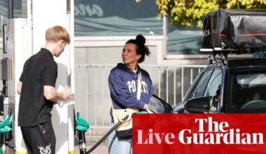 Iran war drives UK diesel price to near record high, and makes interest rate rise ‘hard to avoid’ – as it happened | Business