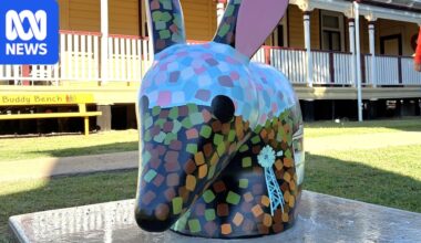 Charleville Bilby Art Trail shows off art and conservation with 300kg sculptures