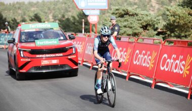 'I'm like a kid in the peloton. It's perfect' - Jakob Omrzel battles on for youth classification without pressure as Vuelta a España finale looms