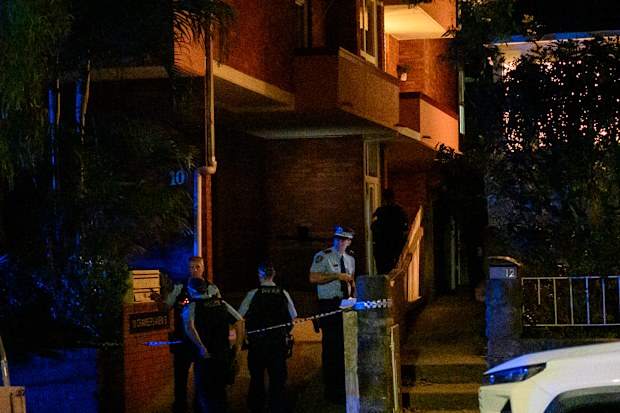Police officers are seen at a crime scene at 10 Chambers Avenue, Bondi. Saturday 19th September 2026