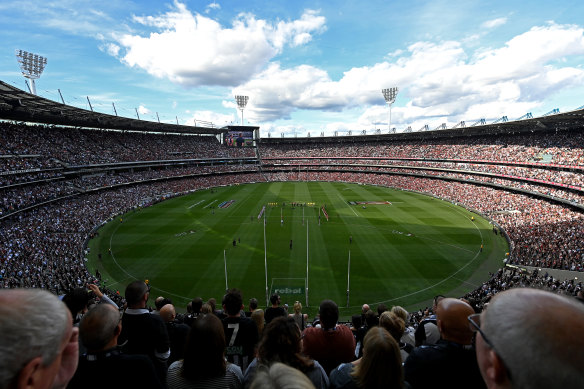 The MCG will morph into an NFL stadium when the Rams and 49ers clash on Friday.