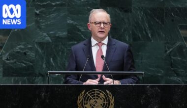 Anthony Albanese laments 'breakdown' of global rules in major UN speech