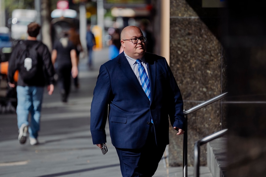 Matthew Blackmore outside ICAC