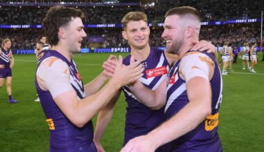 Fremantle Dockers are new flag favourites with bookies, but flight prices to Sydney for preliminary final soar