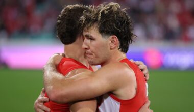AFL Finals 2026: Sydney Swans player ratings from first preliminary final vs Fremantle Dockers analysis, stats, best and worst players