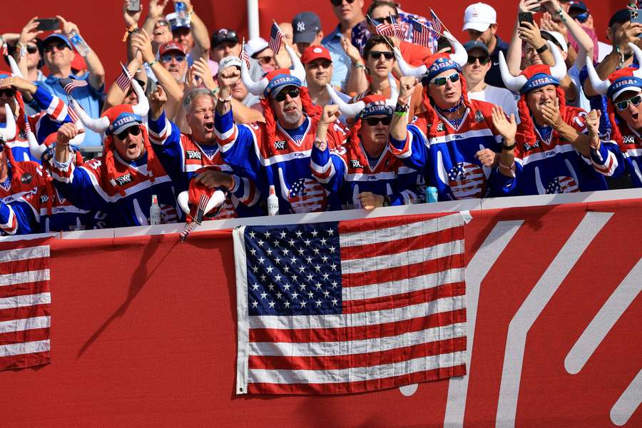 American fans at the 2025 Ryder Cup