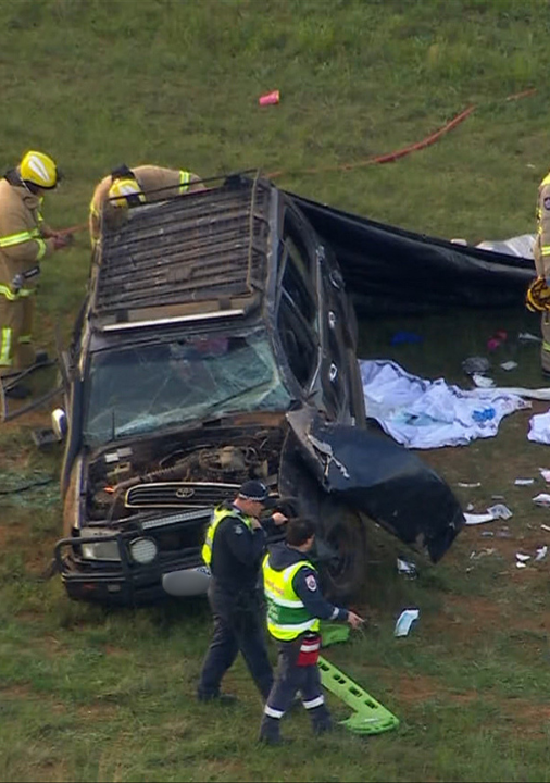 The single-vehicle crash occurred at the intersection of Nerowie Rd and Parwan-Exford Rd in Parwan.