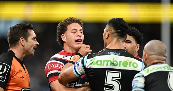 NRL 2026, Ronaldo Mulitalo, Mark Nawaqanitawase, rivalry, Sharks, Roosters