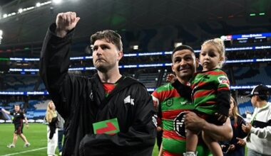 NRL 2026, Titans, Dolphins, Rabbitohs, Roosters, live blog, round 27, match highlights, injuries, coaches media conferences