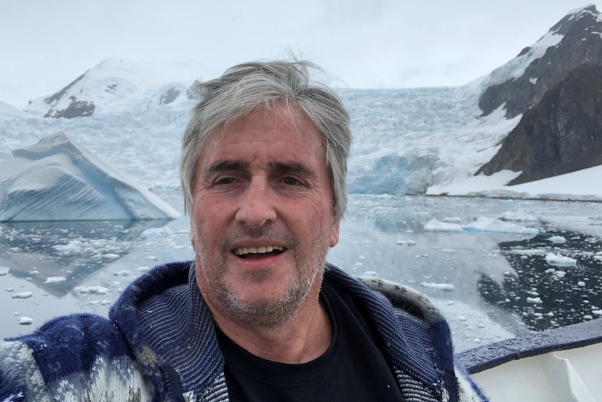 A man in Antartica