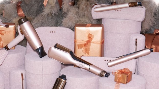 ghd’s Christmas 2026 collection brings a luxe cashmere beige finish to its bestselling hair styling tools.