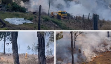 Teelah fire: Dozens of crews battle 148ha blaze in South Burnett