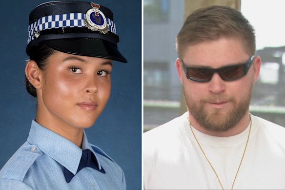 Constable Mia Lay and her partner, Daniel Vasquez.