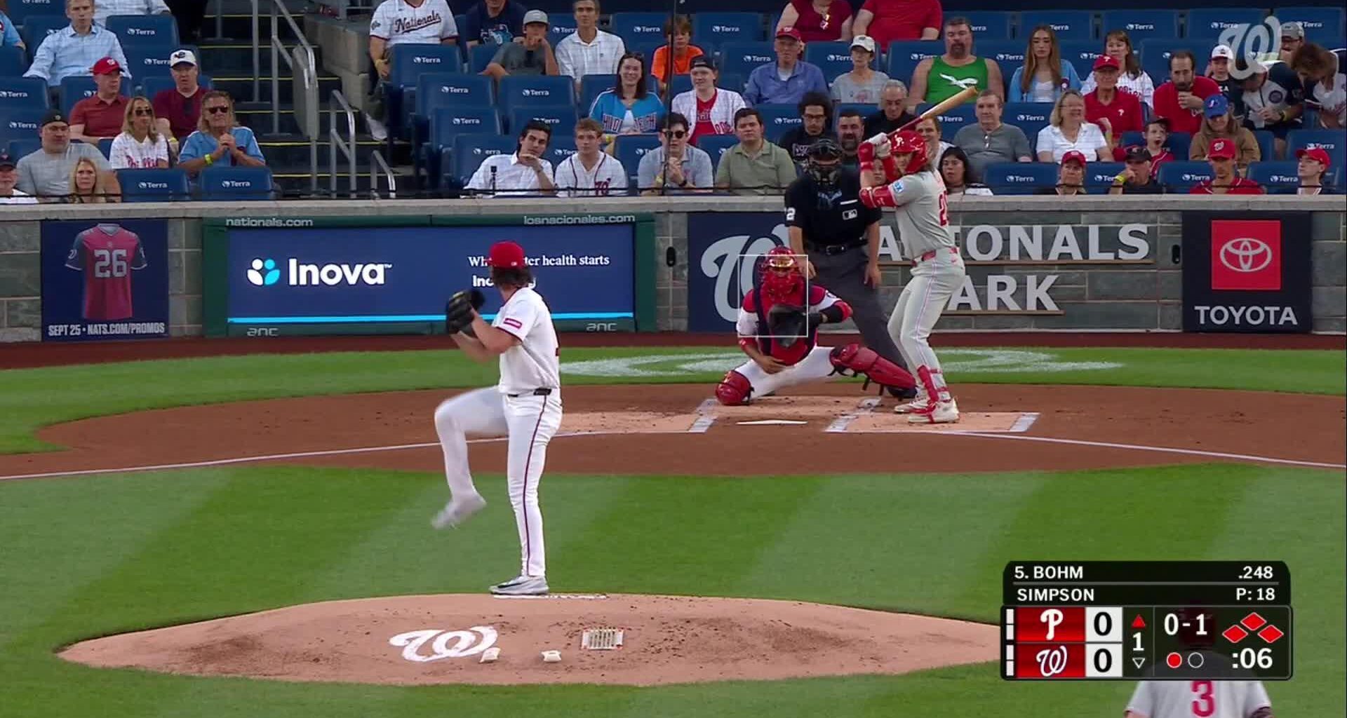 Zack Wheeler pitches 7 innings in the Phillies' 3-0 victory over the Nationals