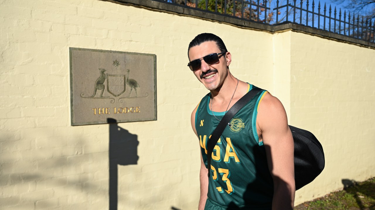 Entrepreneur Joseph Daoud takes campaign against Labor’s CGT changes directly to Albanese during $16,500 charity tennis match