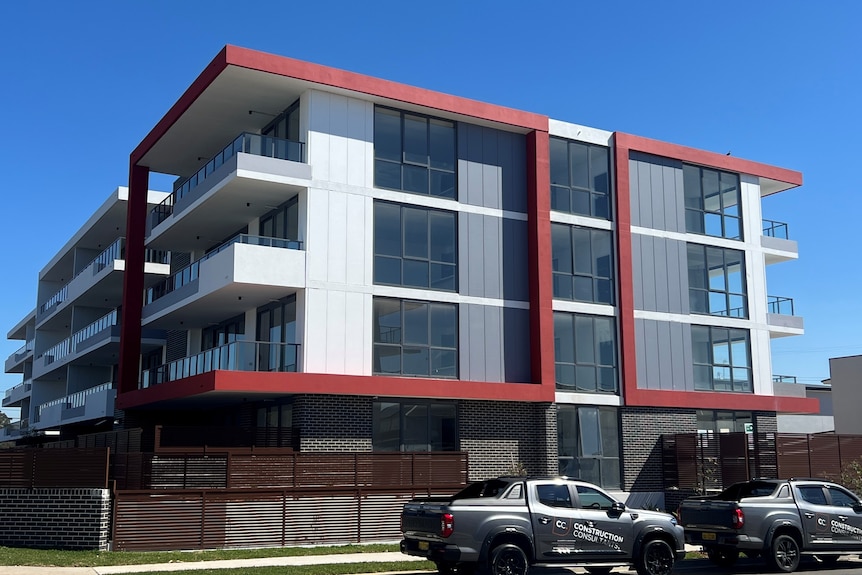 A block of apartments Bathla was constructing.