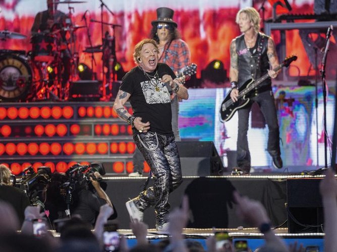 Axl Rose of Guns N' Roses'.