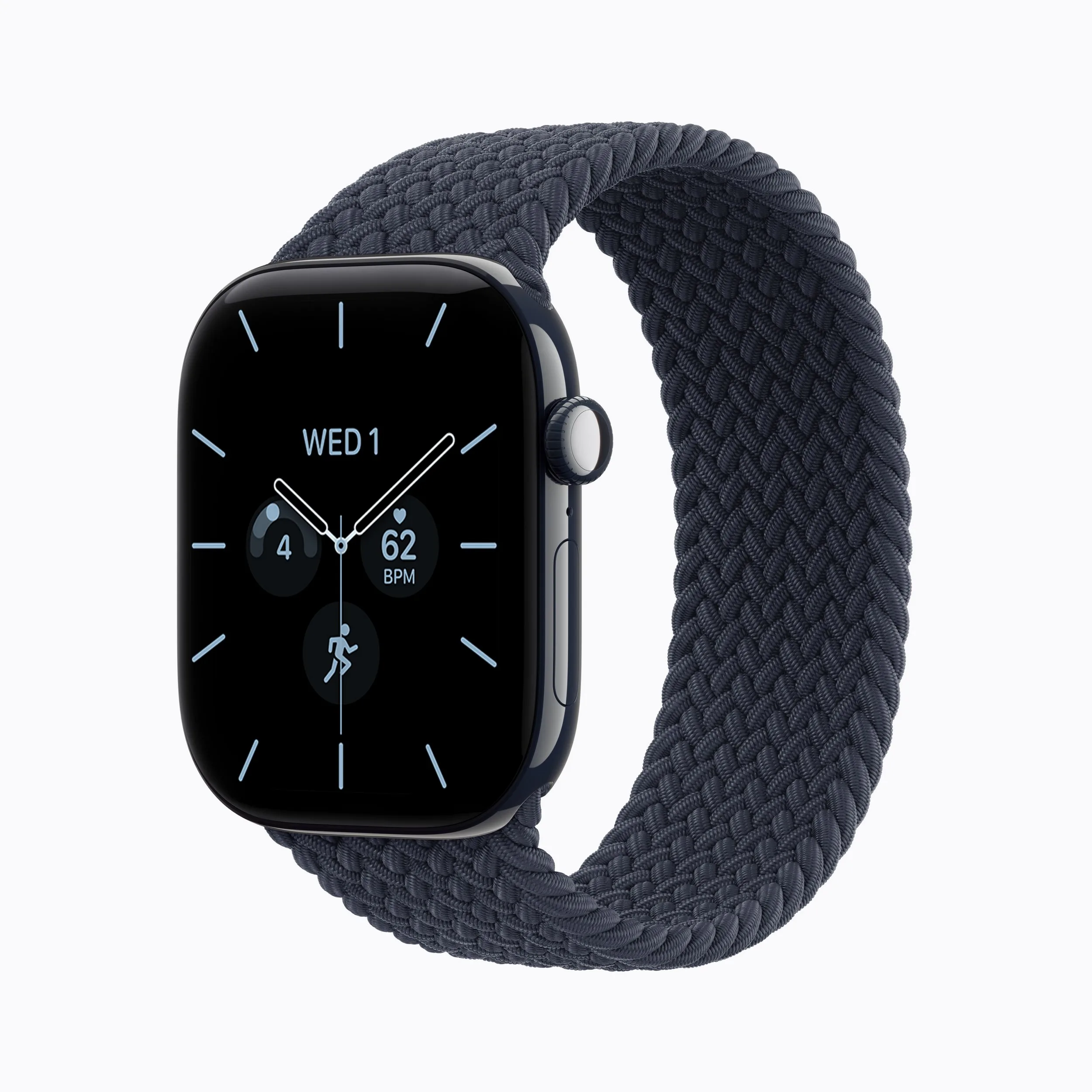 Apple Watch Series 12 Navy Blue Ceramic with Navy Blue Braided Solo Loop