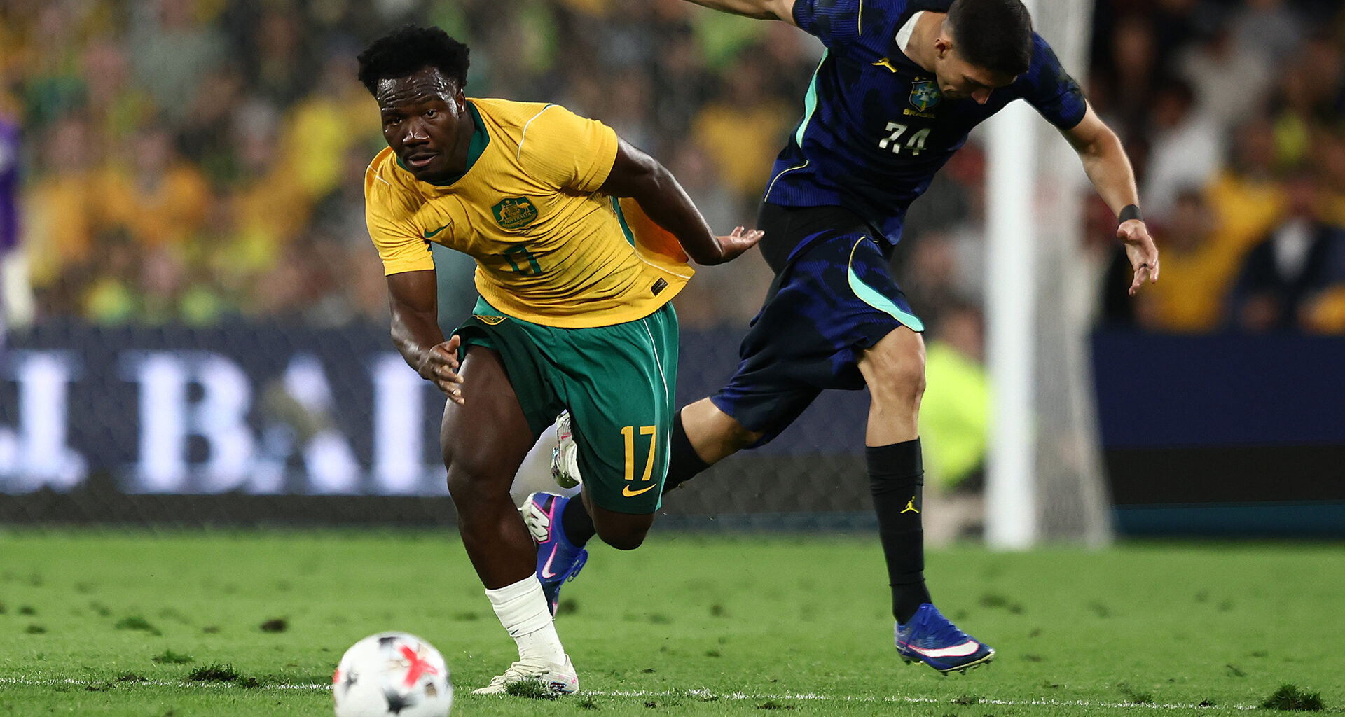 Brazil defeat spirited CommBank Socceroos 4-2 in front of record Brisbane crowd
