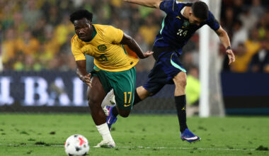 Brazil defeat spirited CommBank Socceroos 4-2 in front of record Brisbane crowd