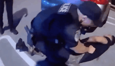 Video: UFC veteran floors man during police stop in Florida