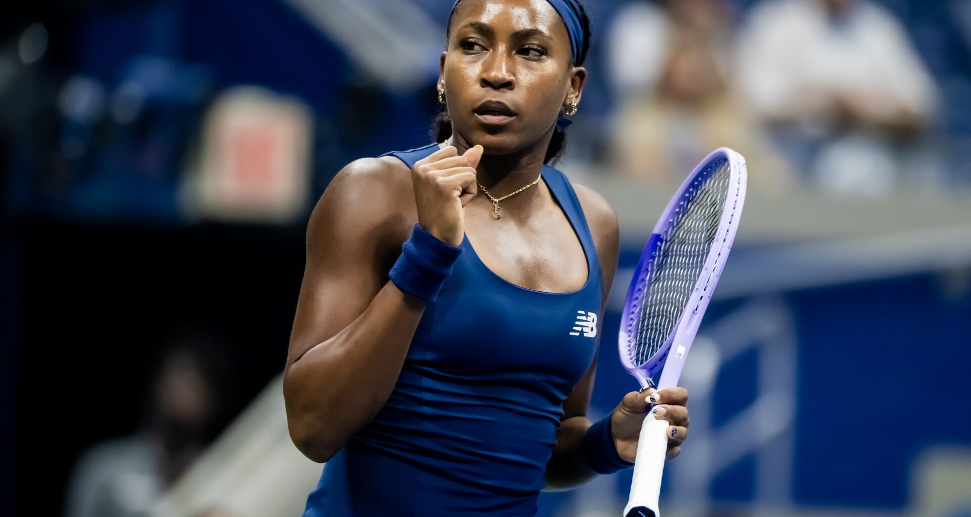 Gauff's clutch serving lifts her to win over Sonmez in US Open first round