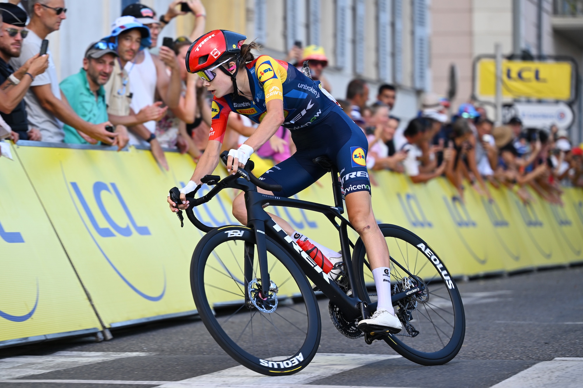 Isabella Holmgren won the most aggressive rider honour on stage 9 at the 2026 Tour de France Femmes