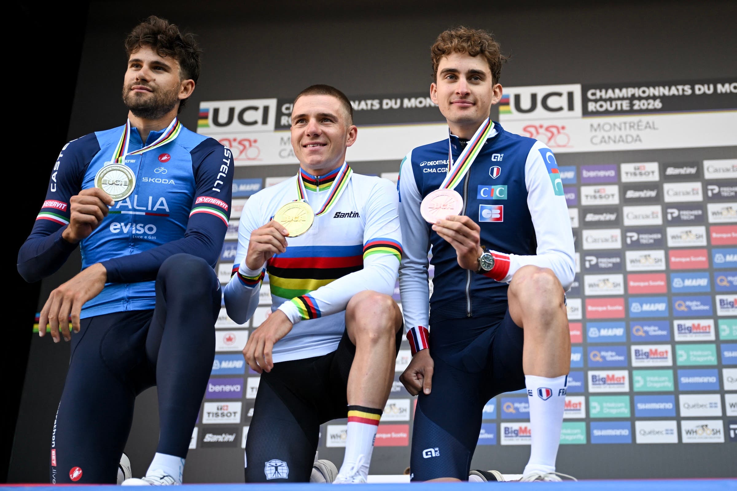 A podium is great but Paul Seixas wants more in the road race (Photo: Andrej Ivanov / AFP)