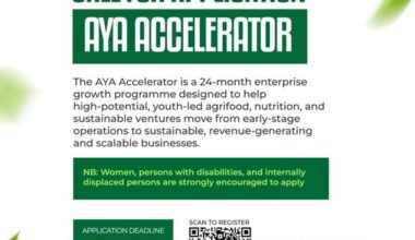 AYA Accelerator 2026: Apply for a 24-Month Programme for Young Agrifood Entrepreneurs