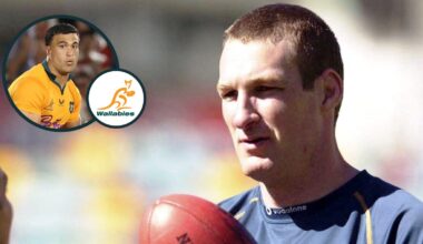 Ex-Wallabies enforcer recalls infamous 'find a green jersey and get a hit on' brawl