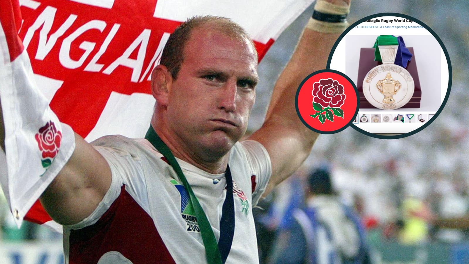 Bankrupt England legend Lawrence Dallaglio is selling his 2003 Rugby World Cup medal