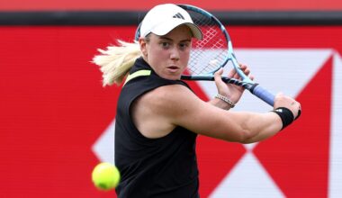 Sonay Kartal in the first round of WTA Queen's Club 2025, London
