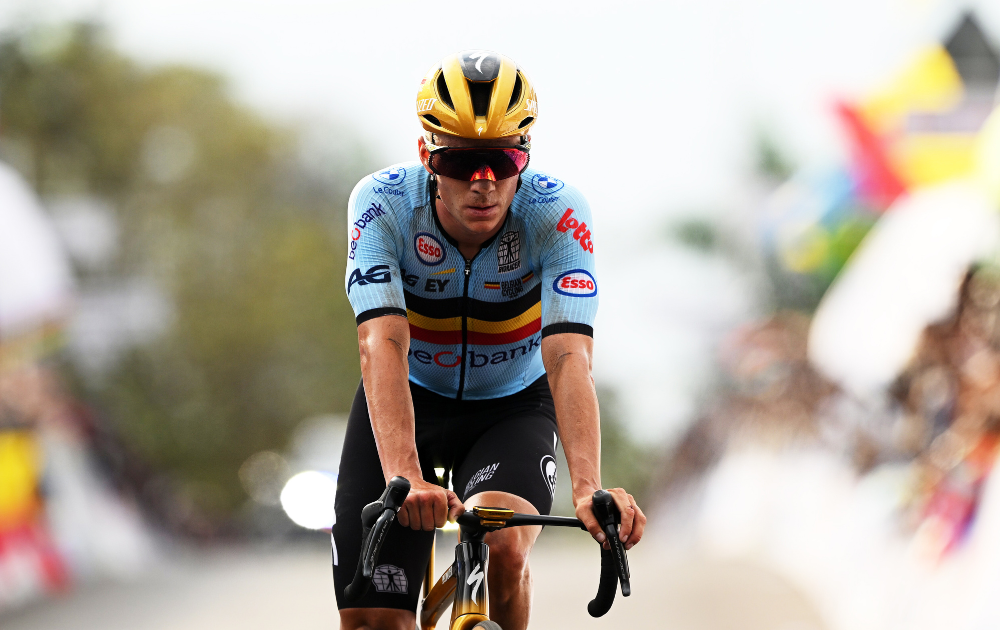 Remco Evenepoel at the 2025 World Championships
