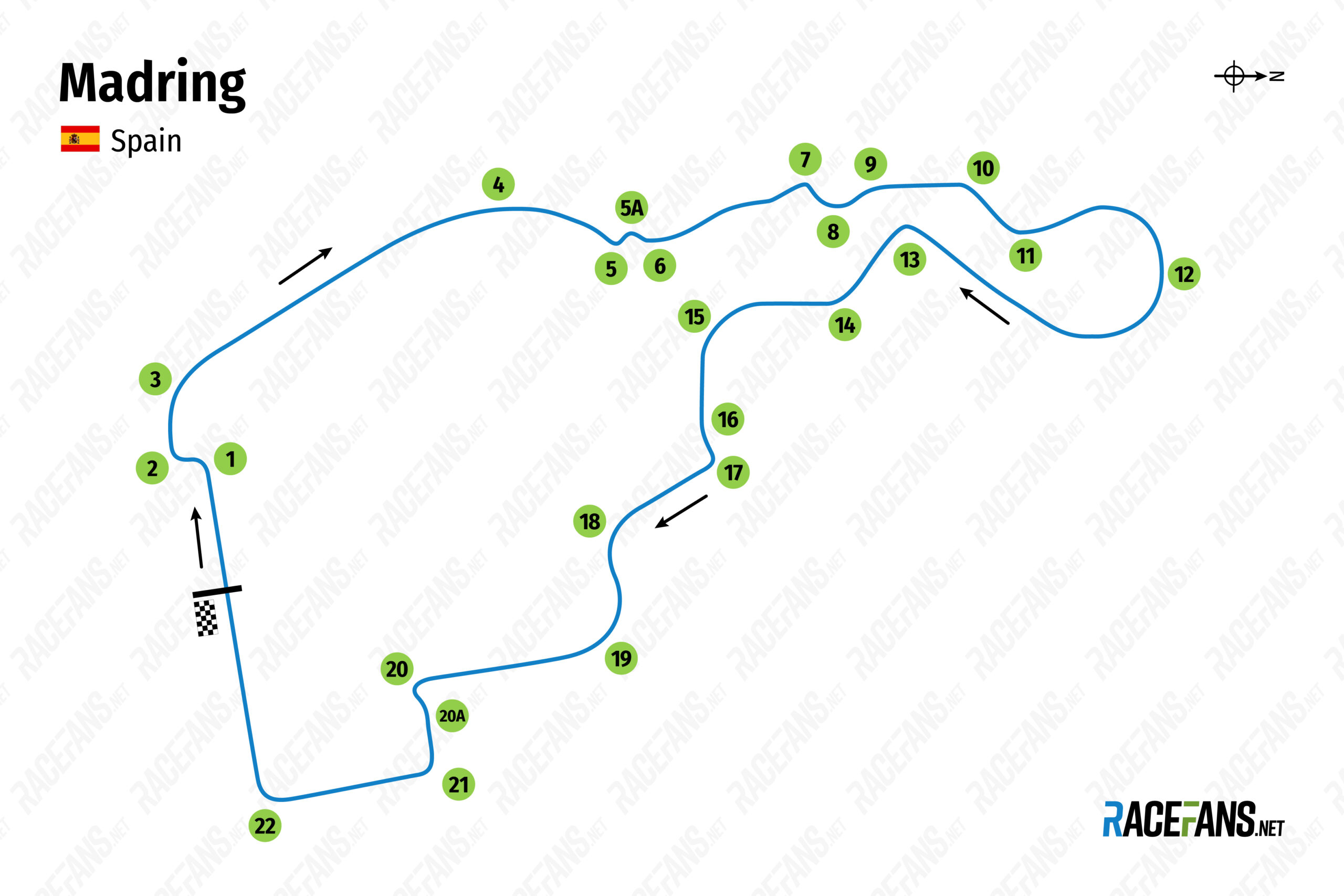 Madring track map, 2026