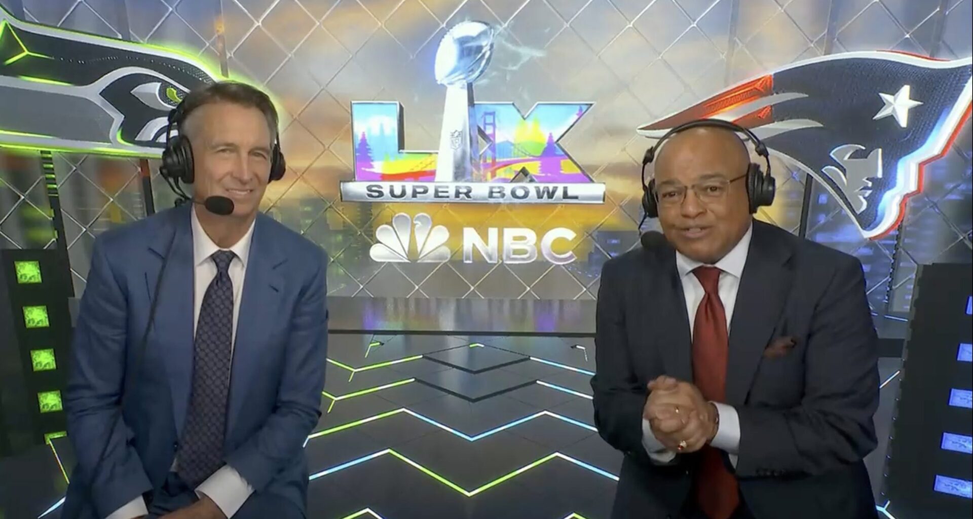 Mike Tirico, Cris Collinsworth on NFL's Wednesday opener