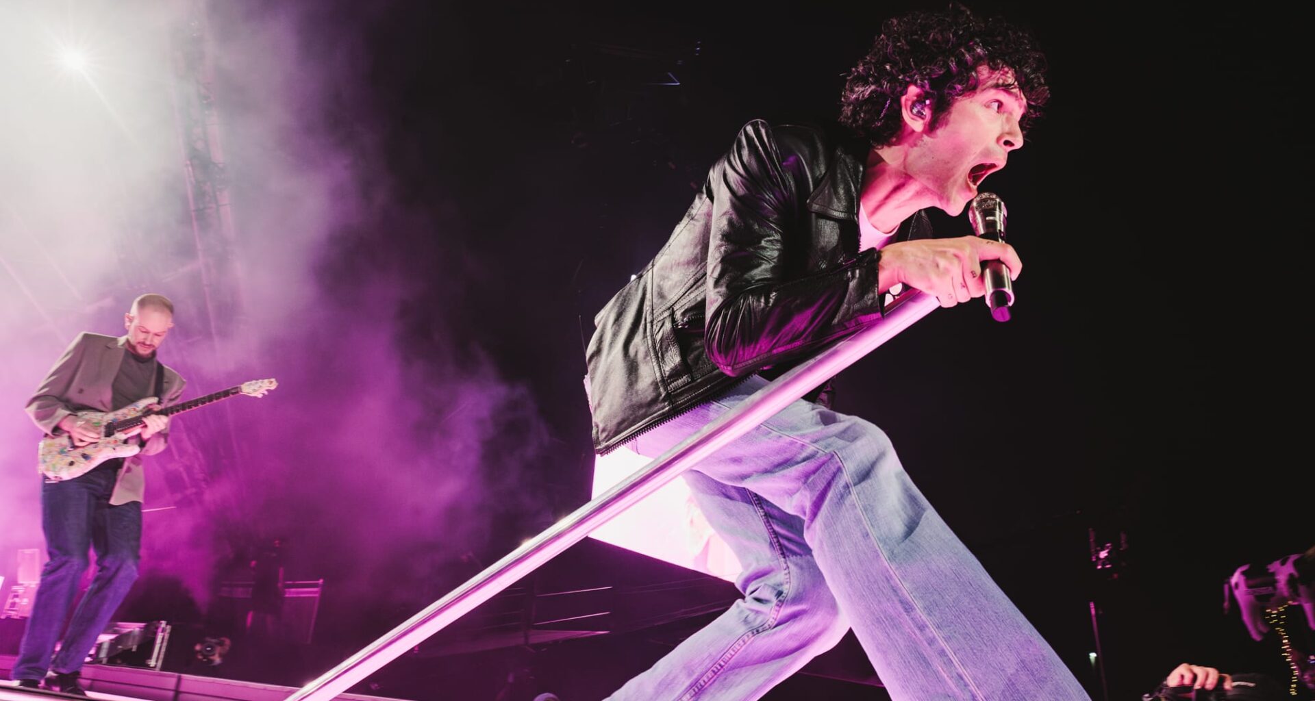 The 1975 performing at Glastonbury 2025, photo by Andy Ford