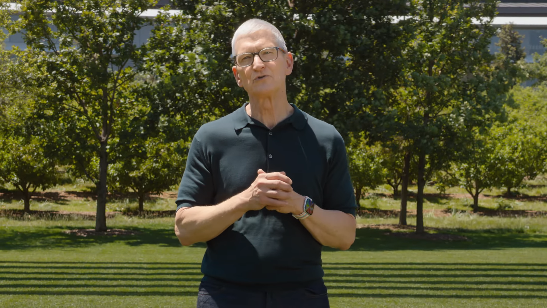 Tim Cook closeout closeup at WWDC 2026