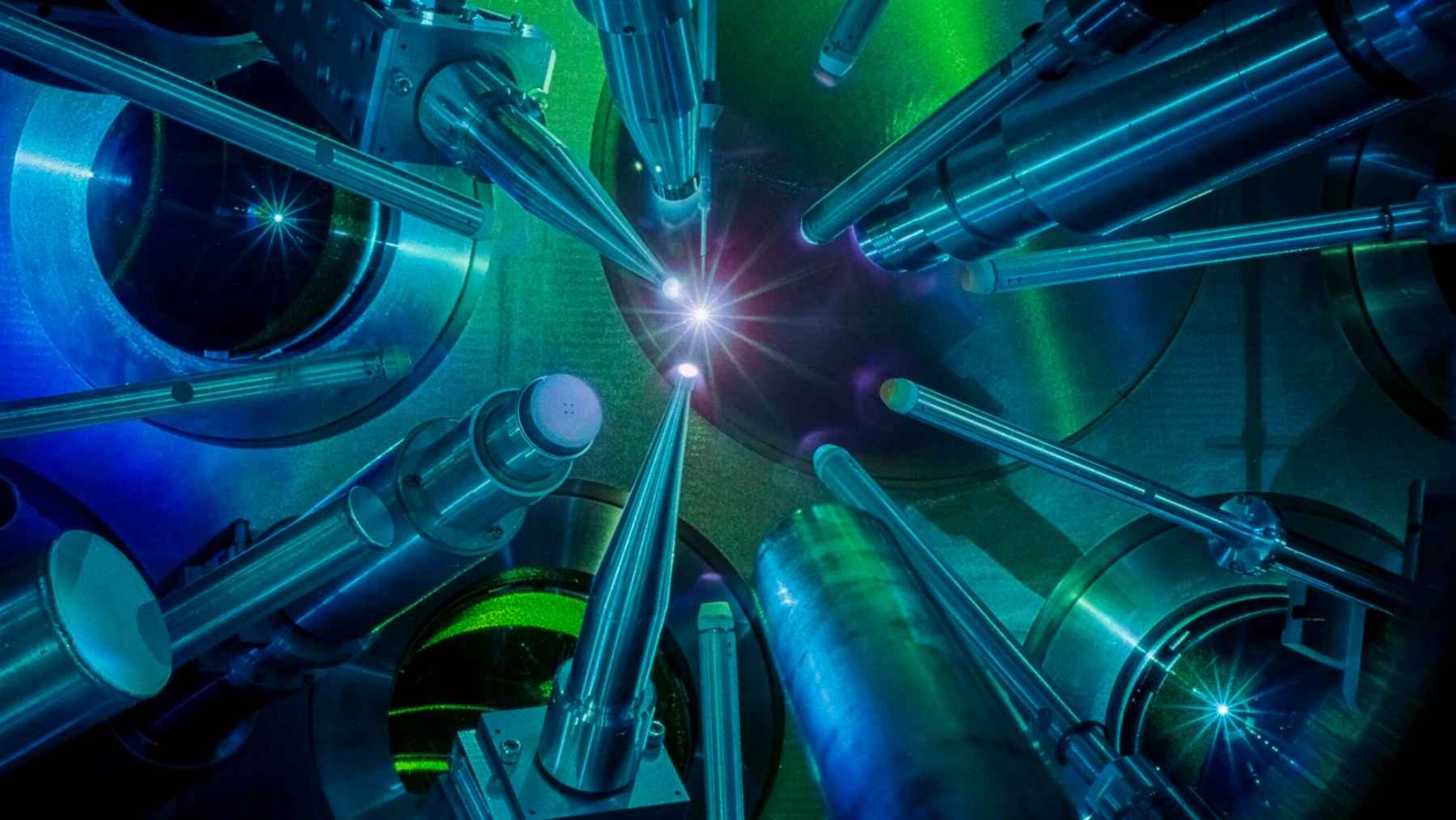A 60-beam ultraviolet laser flash-vaporized the surface of tiny diamonds so the blast would kick a shock wave through them, melting the hardest material on Earth at 12,680 degrees and 145 million psi, and solid diamond turned out to float on its own melt like ice on water