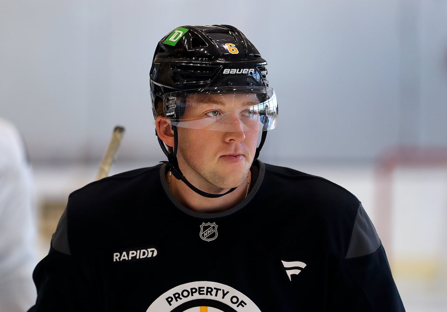At 25, Bruins defenseman Mason Lohrei is an NHL veteran of 191 regular-season games and 14 in the playoffs.