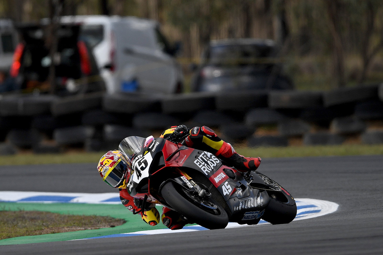 Olly Simpson on track at Phillip Island.