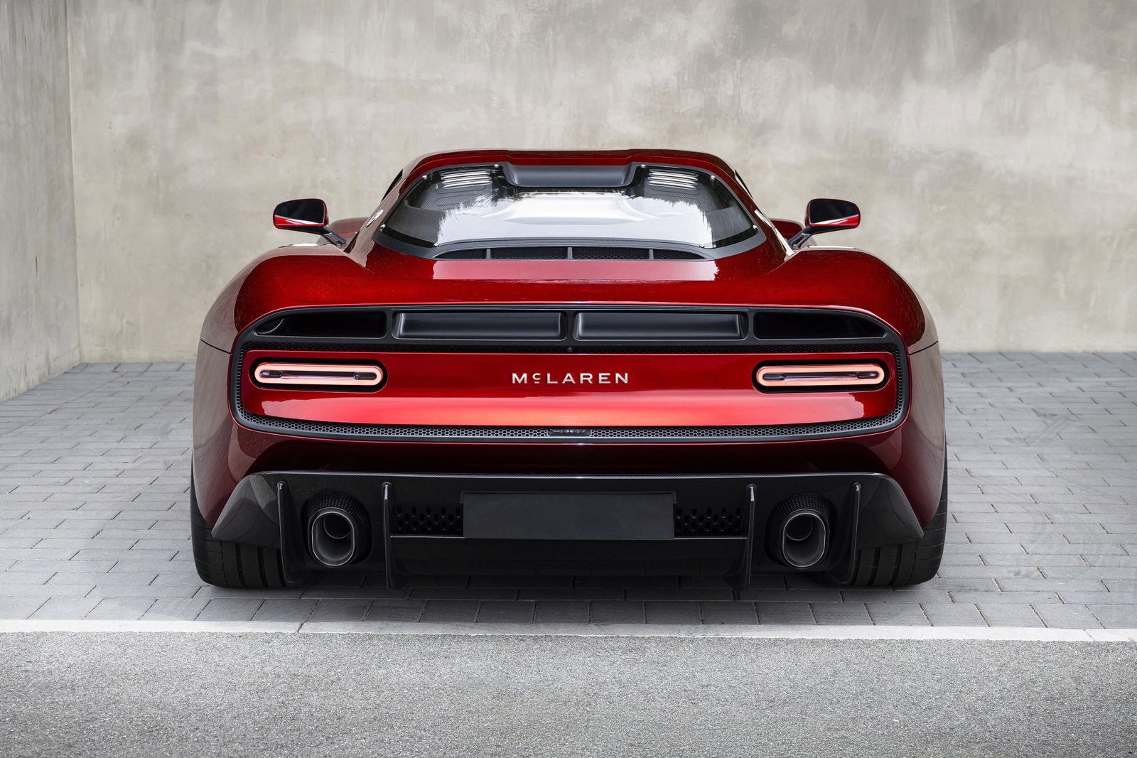 The new McLaren wordmark on the McLaren P50.