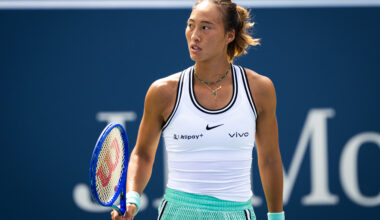 Zheng saves match point, rallies from 5-0 down in third set to stun Keys at US Open