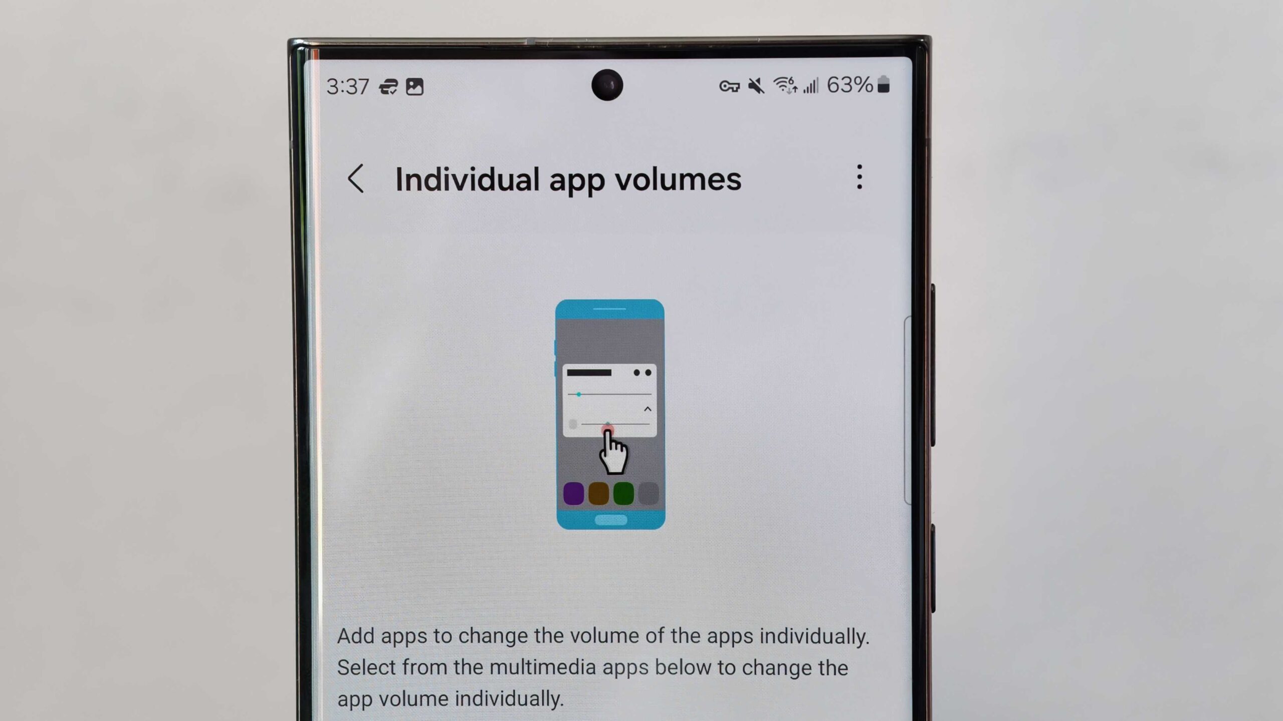 Samsung Sound Assistant individual app volumes Samsung Sound Assistant individual app volumes
