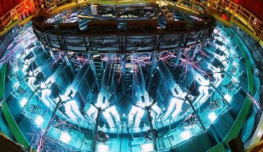 A 20-foot vacuum chamber in Albuquerque takes 26 million amps from 2,160 capacitors in about 100 billionths of a second, around 200 times a year, each shot shaking the ground like a small earthquake, and the lab that runs it wants one 10 times bigger