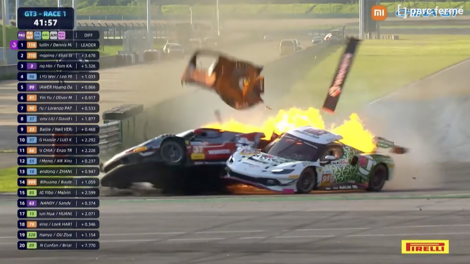 Ferrari driver pulled from inferno by life-saving ‘superhero’