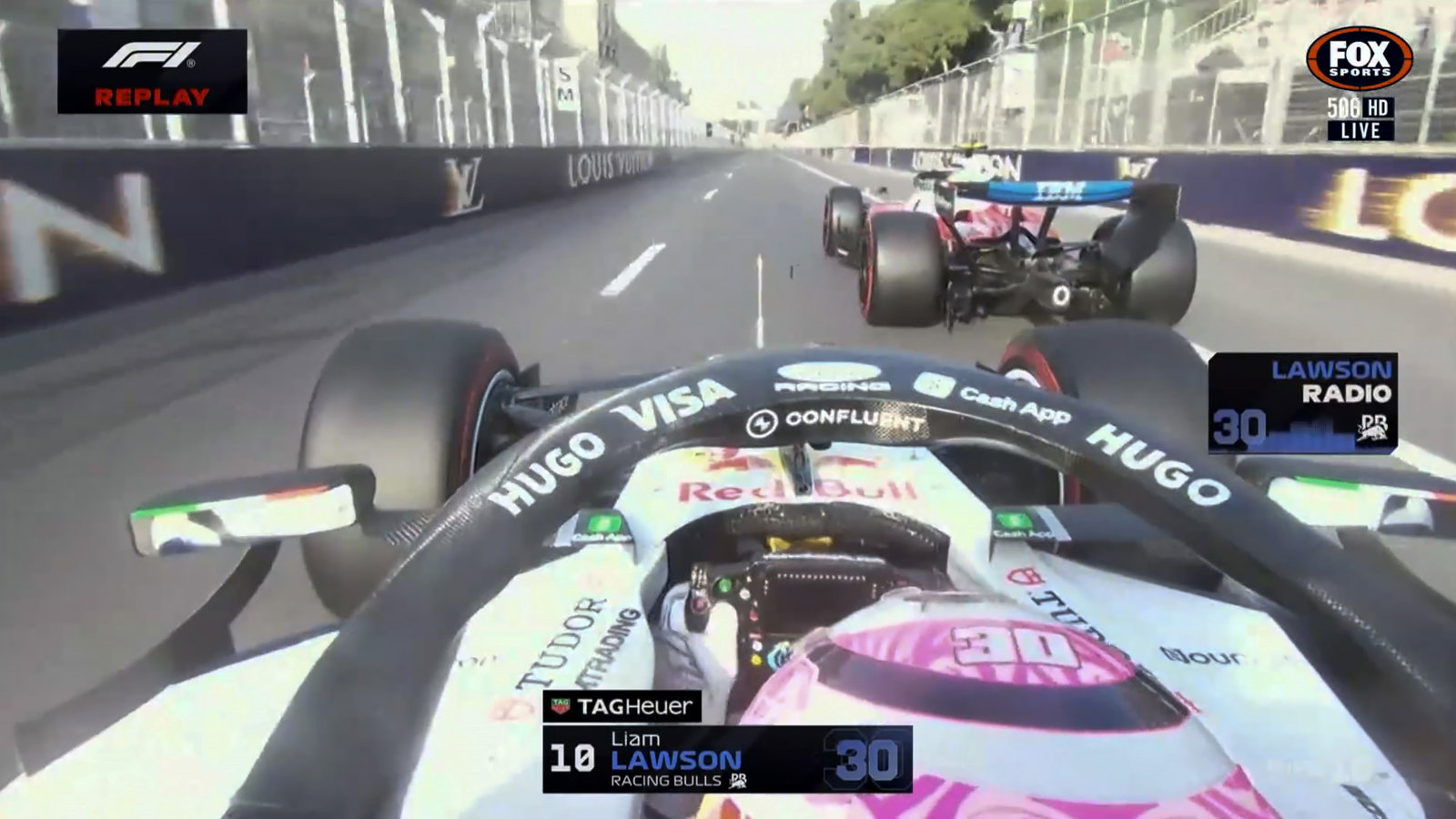 Lawson fumes at ‘f***ing dangerous’ Hamilton act at Baku