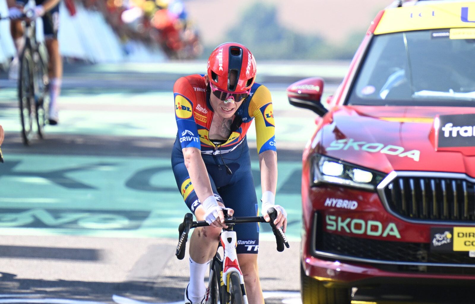 Mattias Skjelmose out of road worlds